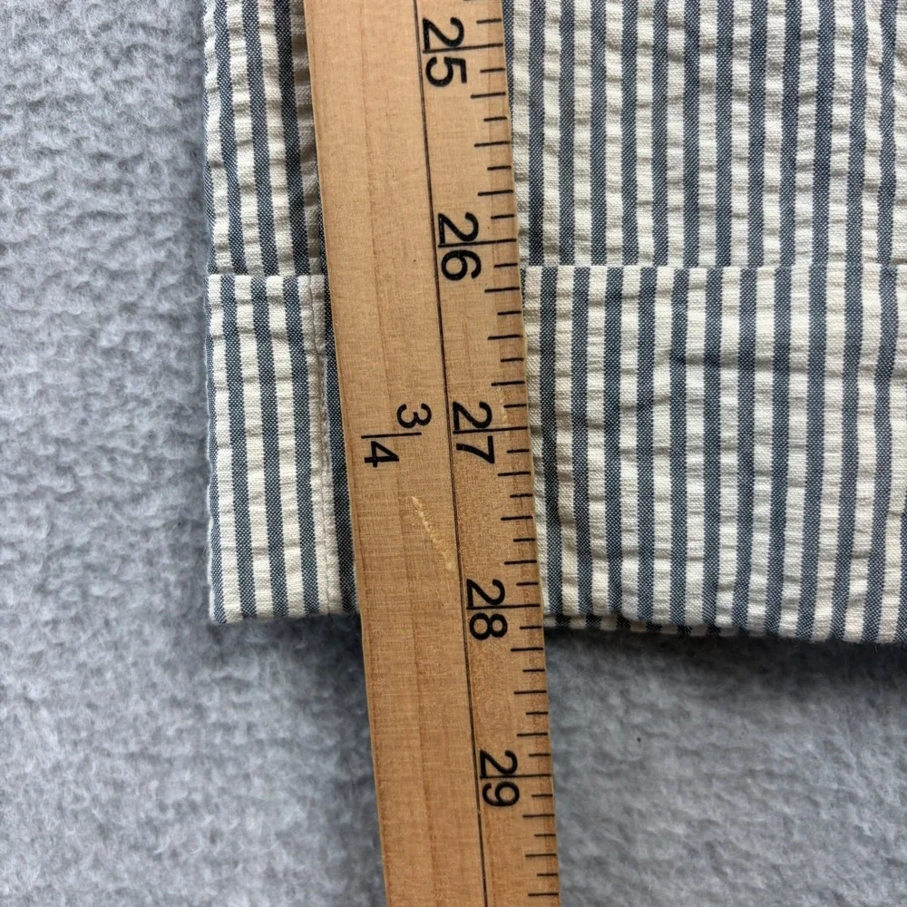 Engineered Garments Seersucker Pants Mens Small 32x28 Striped Cuffed USA MADE